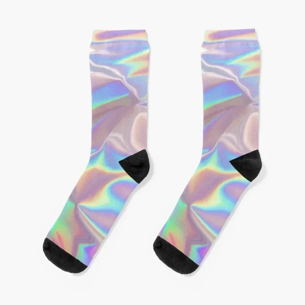 

holographic background Socks Stockings cotton Running gym Men Socks Women's