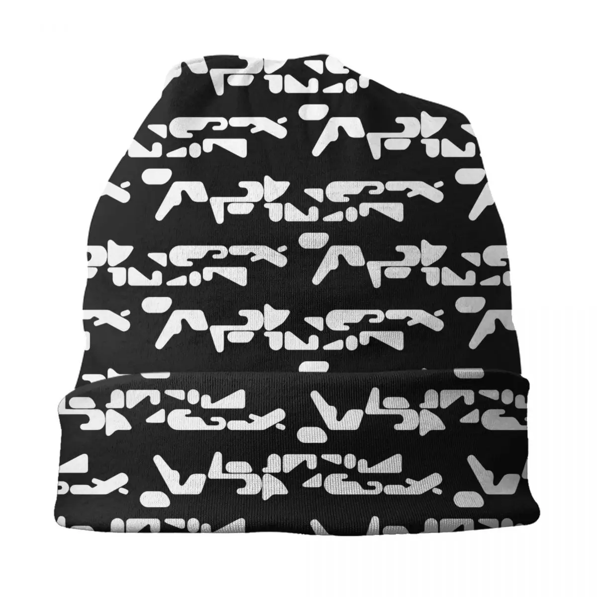 Topi Rajut Custom A-Aphexes Redefines Modern Rules, Topi Bonnet untuk Pria Wanita, Hangat untuk Musim Dingin, Motif Musik, Skullies Beanies