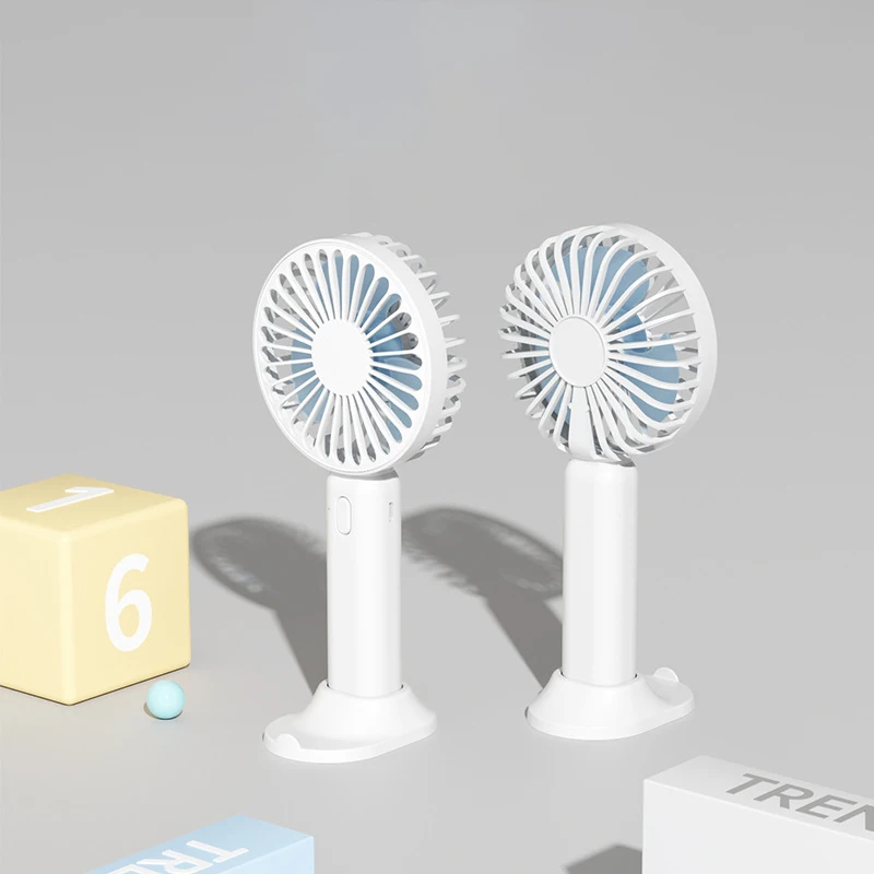 Mini ventilador eléctrico de mano para una sola persona, recargable por USB, portátil, pequeño, lindo, de alta belleza, para el hogar, refrigeración