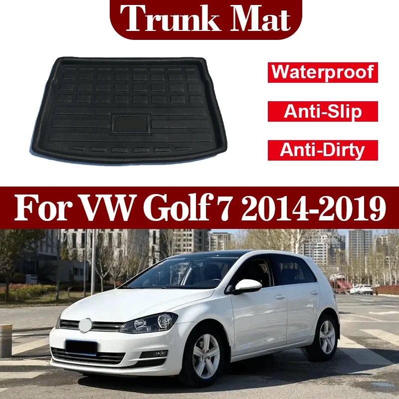 

For VW For Volkswagen Golf 7 MK7 Hatchback 2013-2018 2014 2015 2016 2017 Car Trunk Mats Car Rear Trunk Mat Anti-Slip dirt-proof