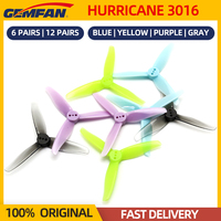 6/12 Pairs Gemfan Hurricane 3016 Propeller 3 Inch Blade 1.5mm Hole CW CCW Props FPV DarwinFPV Cinewhoop Racing Drone Quadcopter