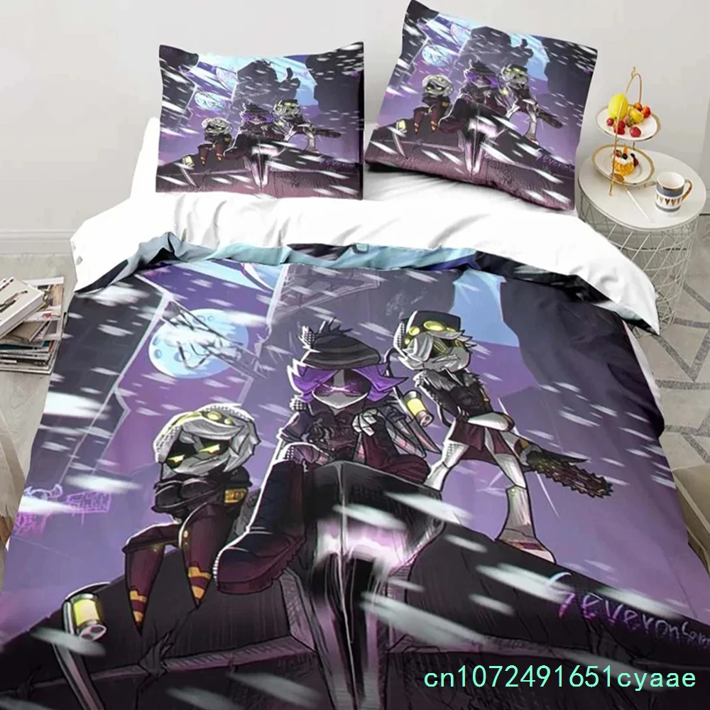 New 3D Print Murder-Drones Cartoon Bedding Set,Duvet Cover Bed Set Quilt Cover Pillowcase,King Queen Twin Size Boys Girls Adults