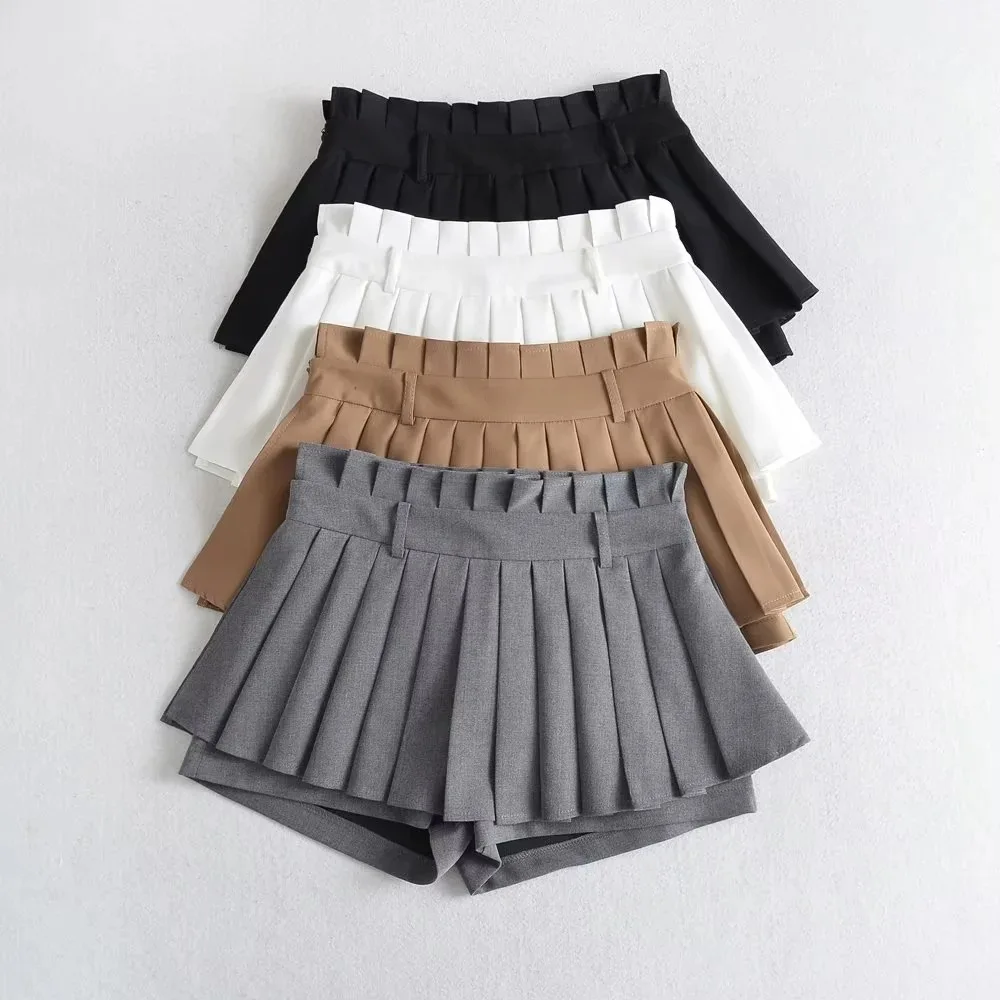 

Anti-light High Waist Pleated Skirt Women's Clothing New Fashion Pleated Skirt Spice Girl Short Skirt
