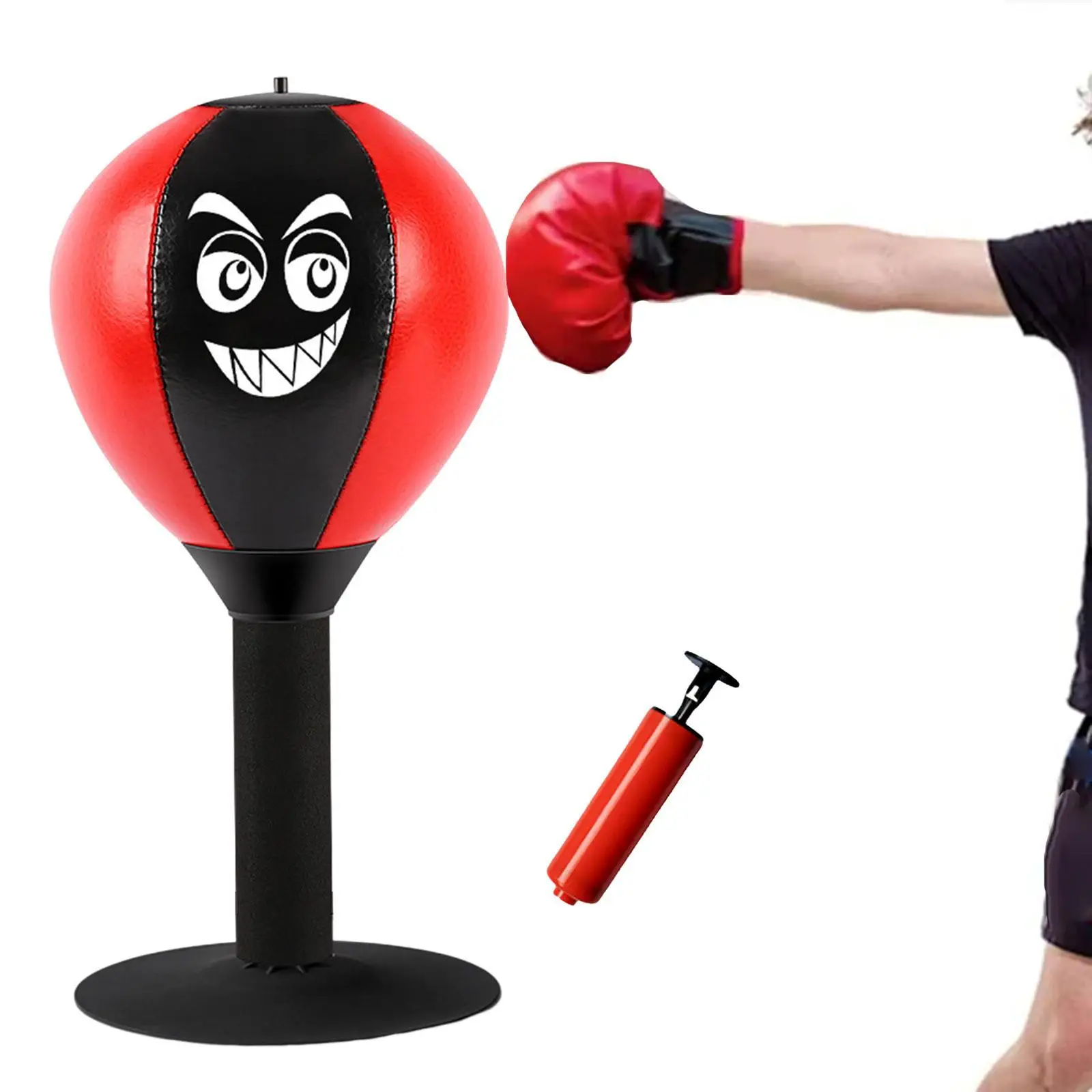 Desktop Punching Bag Improve Reaction Speed Toy Agility Equipment Funny Boxing Speed Bag for Boxing Exercise Practice Father Him