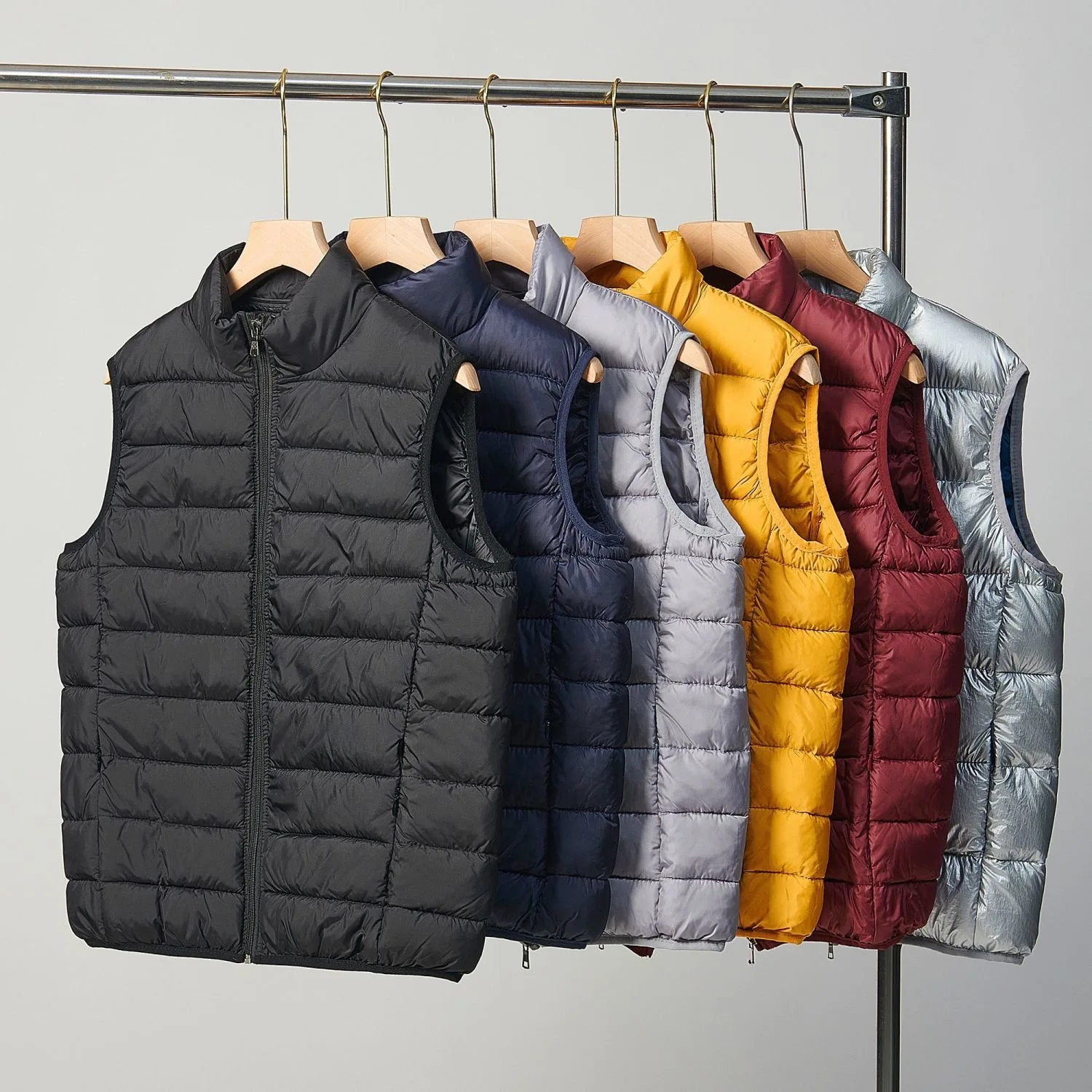 

ex Lightweight down Cotton Vest Stand Collar Sl Inteated Lightweight Cotton Jaet Neutral Waistcoat Warm Outerwear