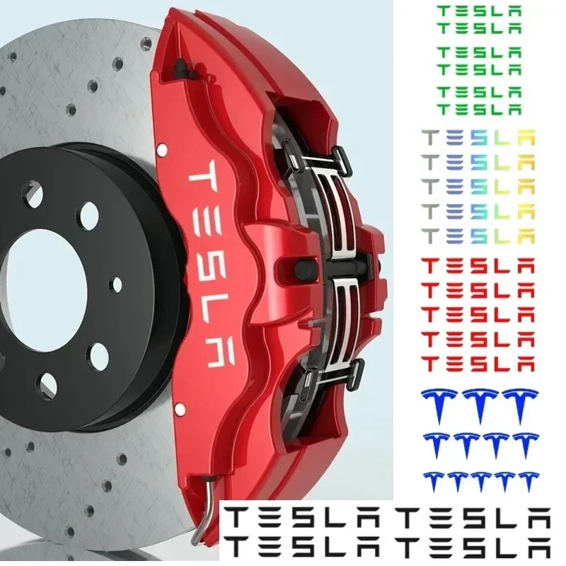 

15 шт./27 шт., наклейка на ручку тормозного суппорта автомобиля, боковая наклейка для Tesla Model X S Y 3 P75D P85D P90D P100D, наклейка на крыло родстера