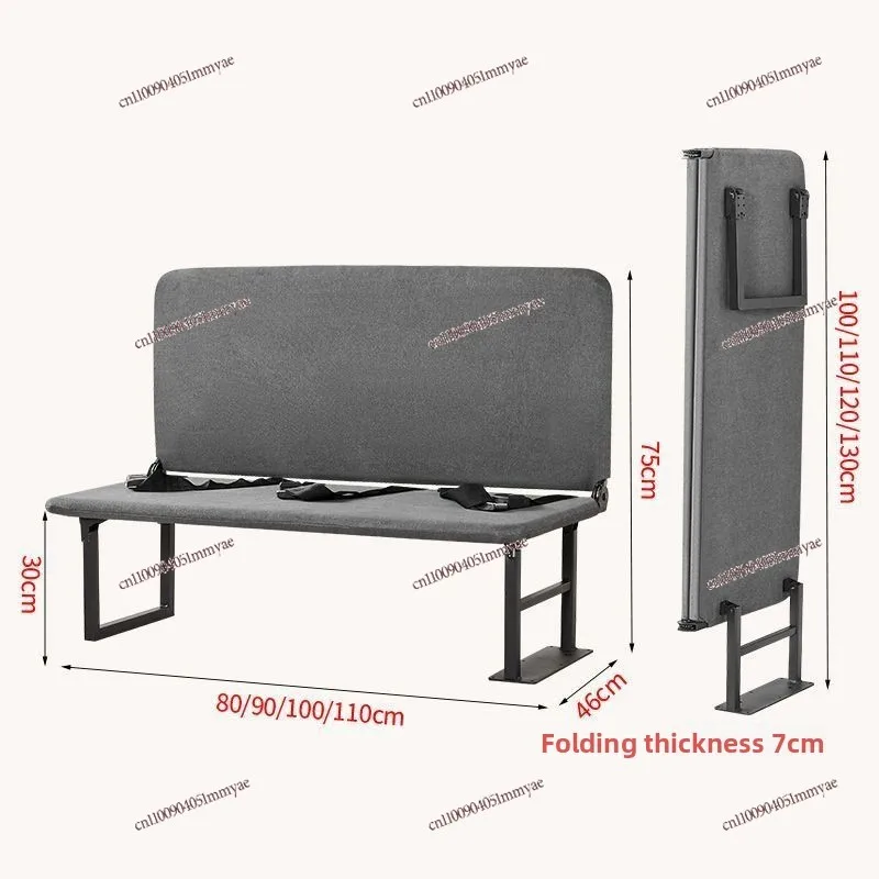 Rollover side hanging function folding seat ultra-thin lunch break seat saves space