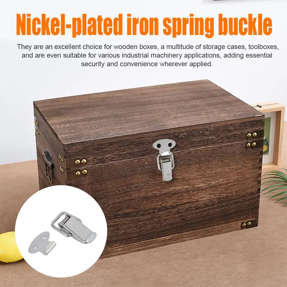 6 PCS Mini Toggle Latches Spring Loaded Clamp Clip Box Latch Catch Toggle Tension Lock Lever Clasp Closures Crate Snap Lock