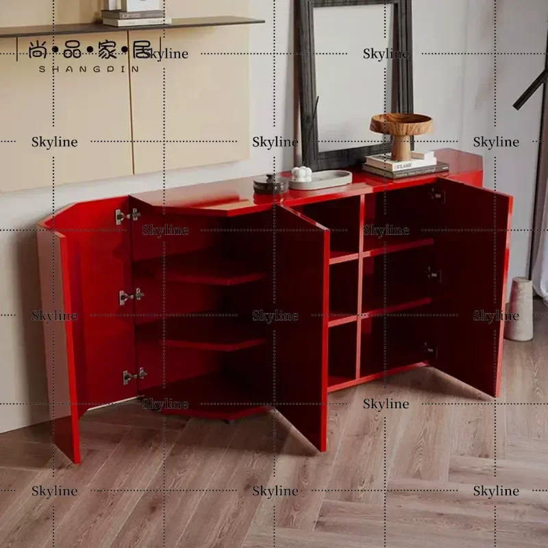 Nordic Style Italian High-End Sideboard – Wine Cabinet & Entrance Locker for Model Room Customization
