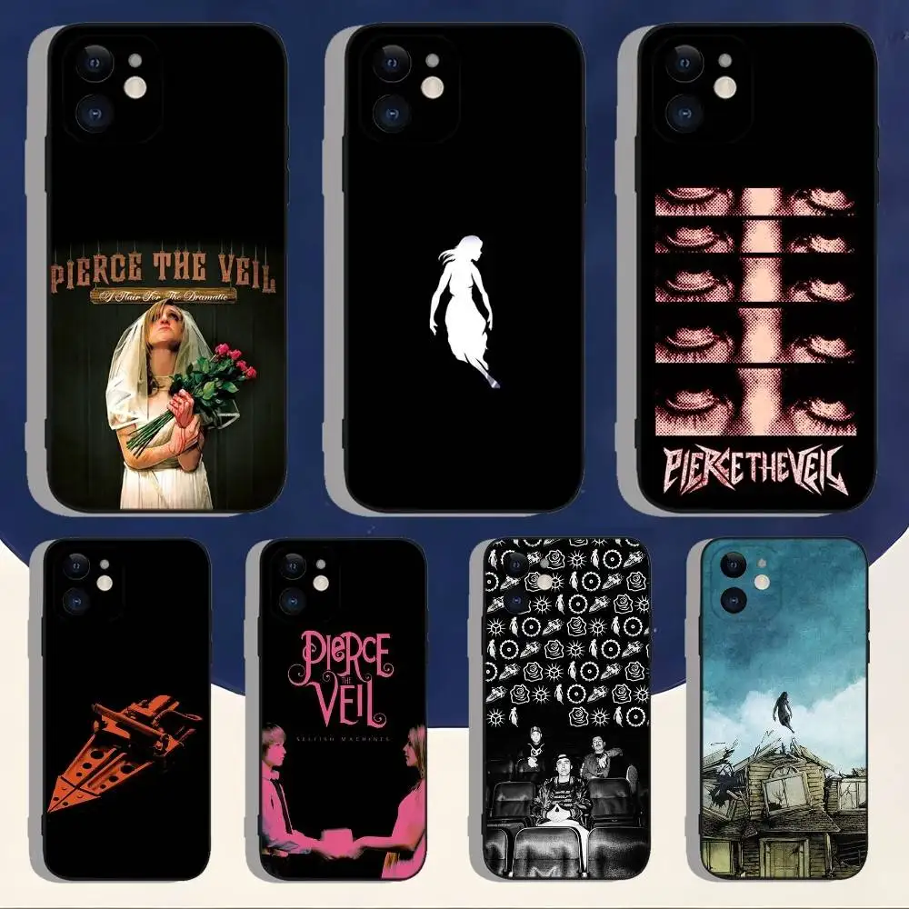 

P-Pierce The Veil The Jaws of Life Phone Case For iPhone 16,15,14,13,12,11,Pro,Max,Plus,X,XS,XR,SE,8,7,Mini,Soft Black Case