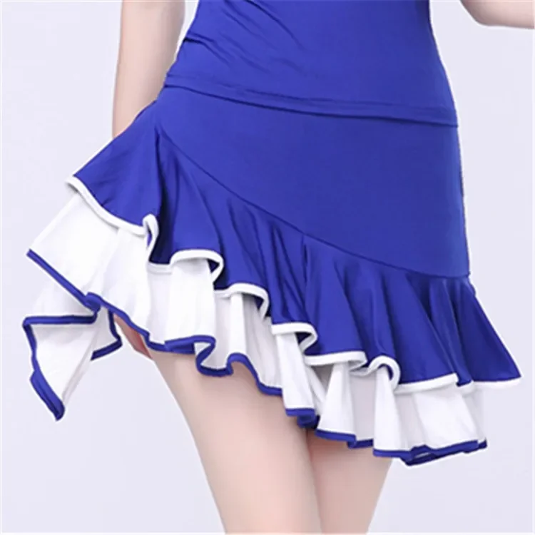 Leopard Latin Dance Skirt Women Square Dance Clothing Skirt New Summer Half Body Swing Dance Practice Skirt Women Competition