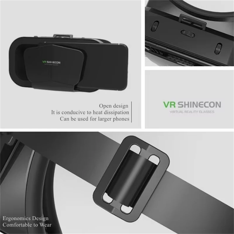 G10 IMAX pantalla gigante gafas VR gafas de realidad Virtual Google caja de cartón casco VR para 4,7-7 "control de juego de soporte para teléfono