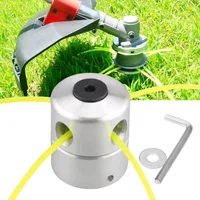 Tête de coupe gazon en aluminium avec 4 lignes, tête de débroussailleuse, accessoires de tondeuse à gazon, tête de ligne de coupe pour remplacement de tondeuse 1