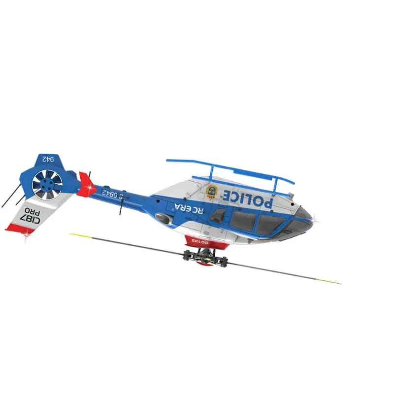 New C123 RC 6CH Double Brushless Direct Drive Single Paddle Aileron Free Helicopter model 3D Optical Flow EC135 Adult Boy Toy