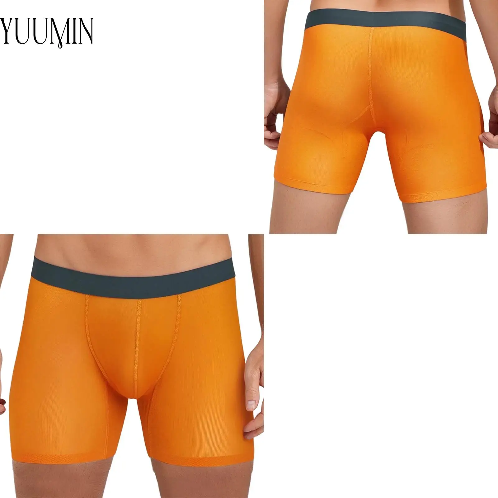 

Мужские шорты-боксеры для йоги, тренажерного зала, фитнеса, полупрозрачные шорты-боксеры в рубчик, эластичный пояс, выпуклая сумка, трусы, нижнее белье