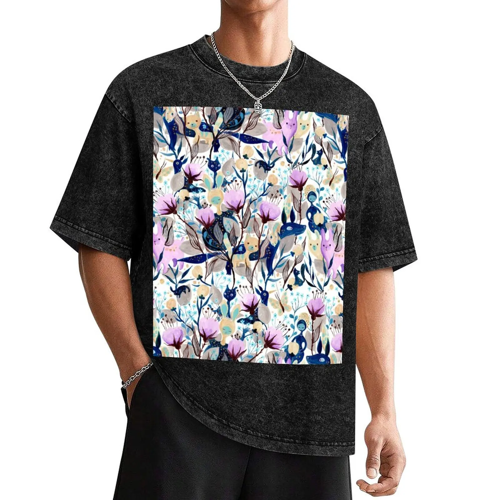 

having fun gouache T-Shirt custom shirt croswit shirt man mens graphic t-shirts