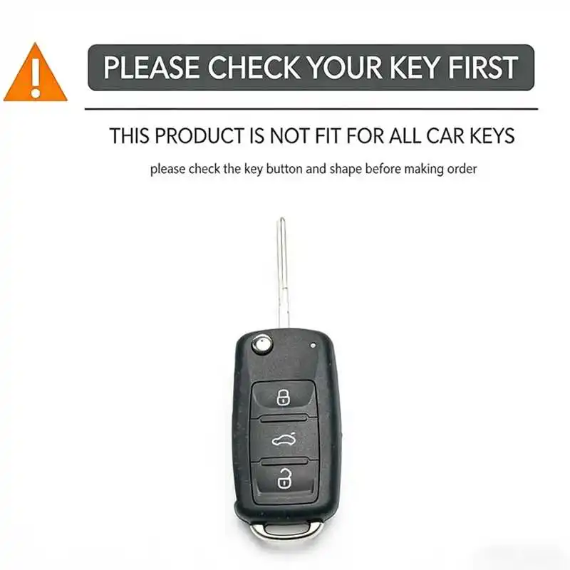 Silicone Car Key Cover keychain For VW UP Polo Golf 6 Passat B5 Touran Caravelle Jetta Caddy Touareg For Skoda Fabia Octavia A5 image 5