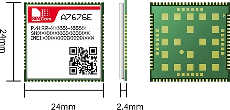 

SIMCOM A7676E A7676E-LASE Модуль LTE Cat-1, совместимый с SIM7070E