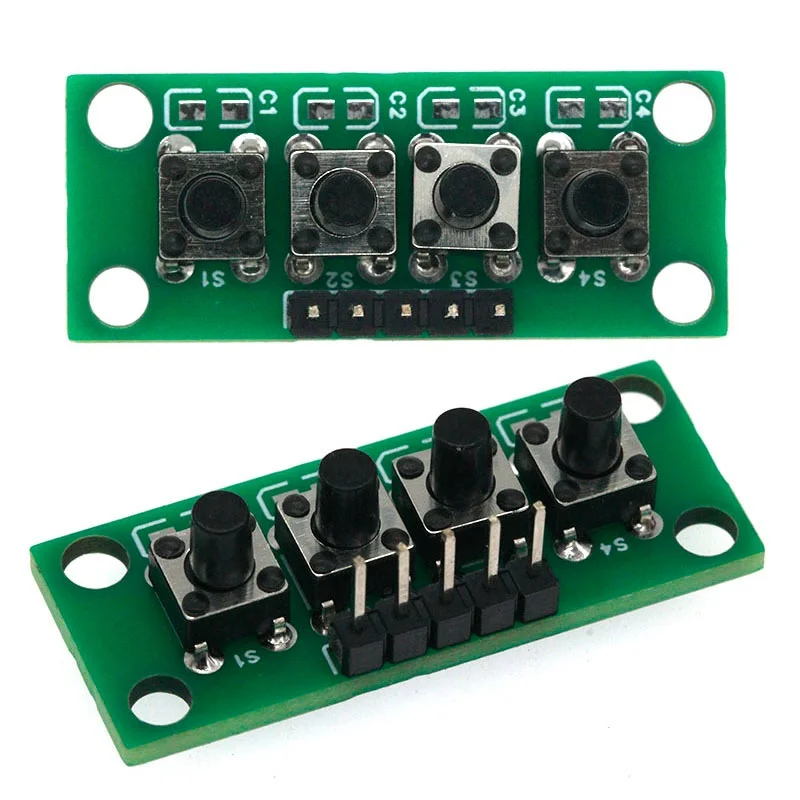 DIY Kit 1x4 4 Independent Key Button Keypad Keyboard Module Mcu for Arduino Student Class Design Graduation Project Experiment view 5