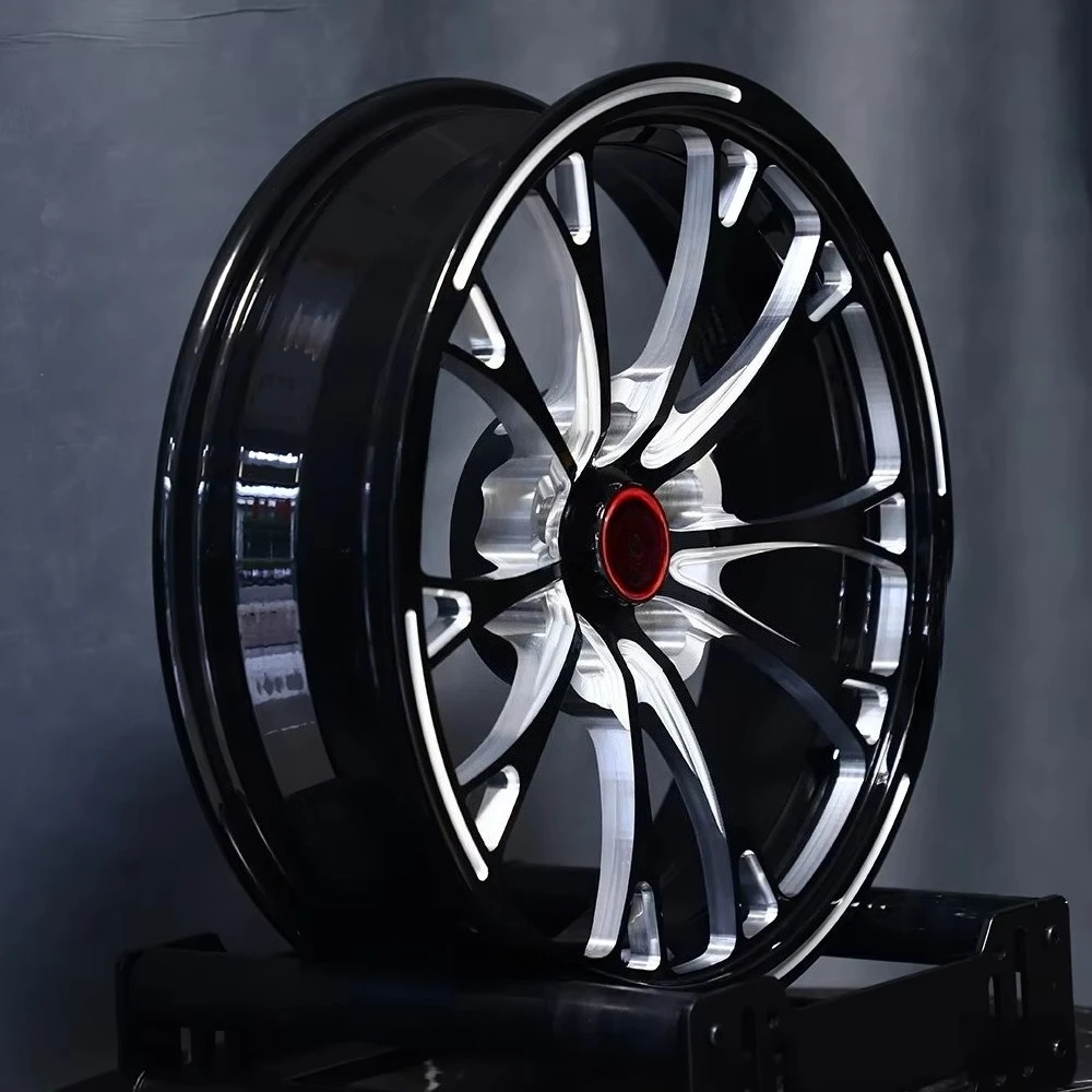 17x4.5 17x3.5 15x3.5 5x112 5x120 Monoblock Forged Narrow Front Wheels Gloss Black Milled