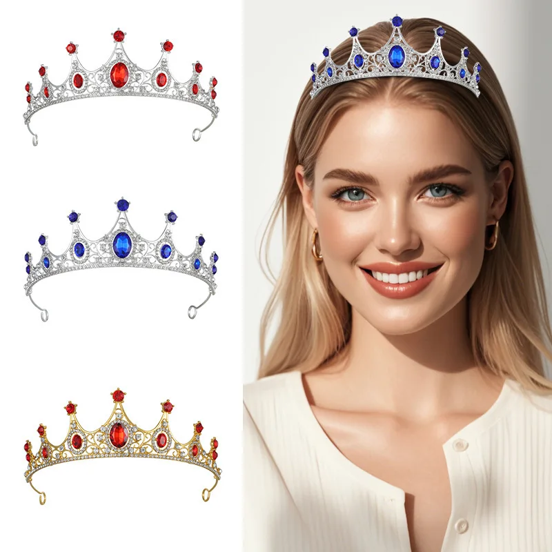 Трансграничные украшения для невесты, головной убор из сплава, подарок на день рождения, аксессуар для волос, корона, модная повязка на голову, корона принцессы
