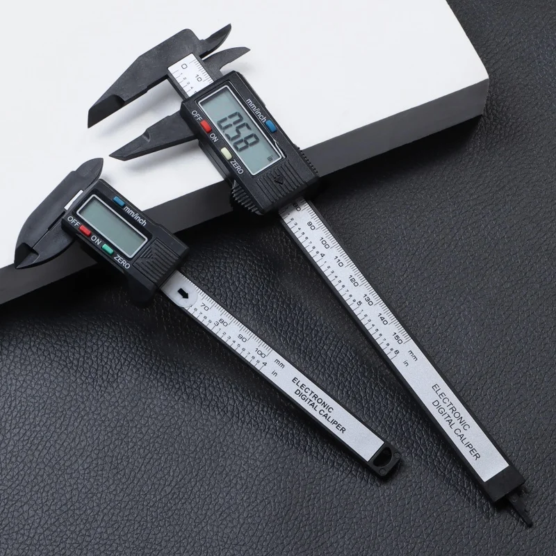 New 100mm 150mm Plastic Vernier Caliper Digital Display Caliper Mini Text Play Caliper Vernier Ruler for Watch Measuring Tool