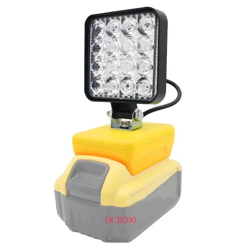 

Аксессуары для электроинструментов, детали для Dewalt, литий-ионный аккумулятор 18 В, светодиодный рабочий фонарь, 3-дюймовый фонарик, портативный аварийный прожектор, походная лампа