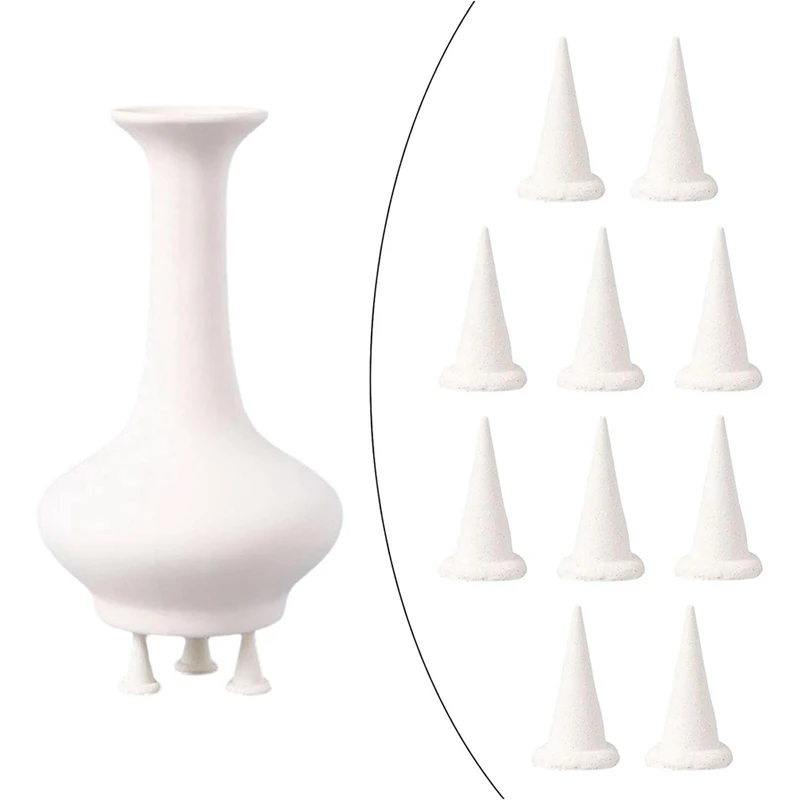 10Pcs Ceramic Refractory Support Nails Nails, Portable Aluminum Oxide Clay Firing Support Nails