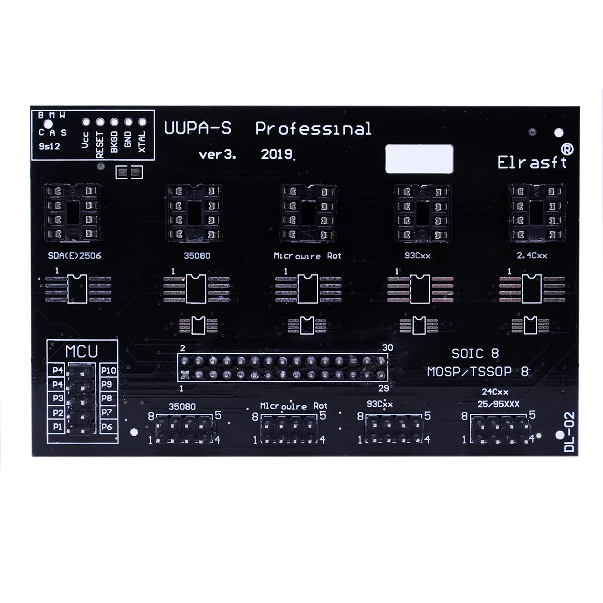 Adattatore UUPA S per programmatore ECU USB UUSP / UUSP-S UPA UUPA-S V3.0 2019 supporto SOIC8 MOSP TSSOP8 35080 93CXX 24CXX 95xxx Chip