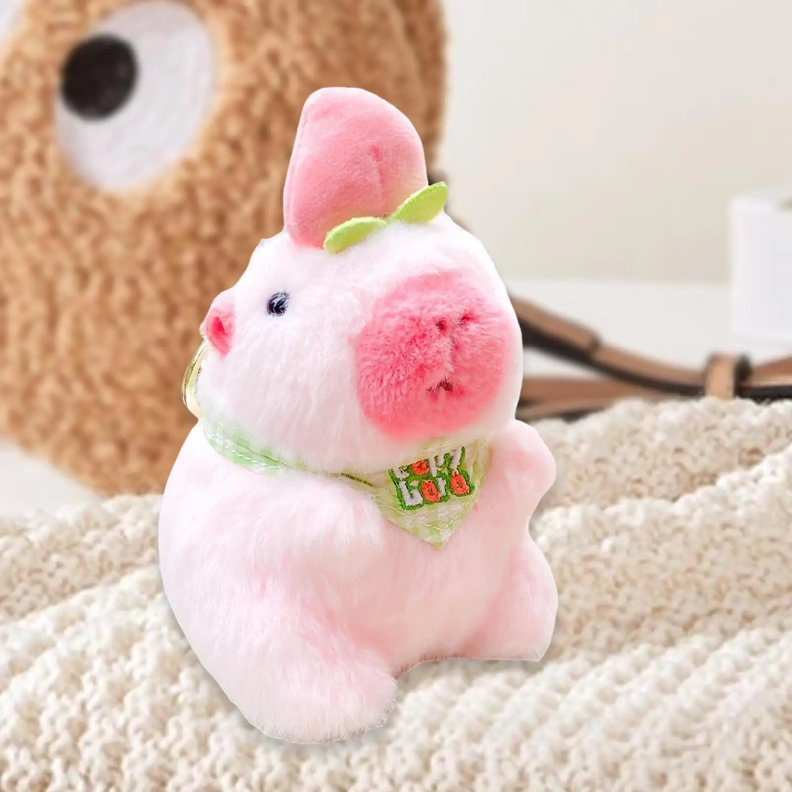 Capybara Plush Keychain Funny Adorable Decorative Cute Purse Backpack Charm Plush Doll for Kids Birthday Gift Children Men Women