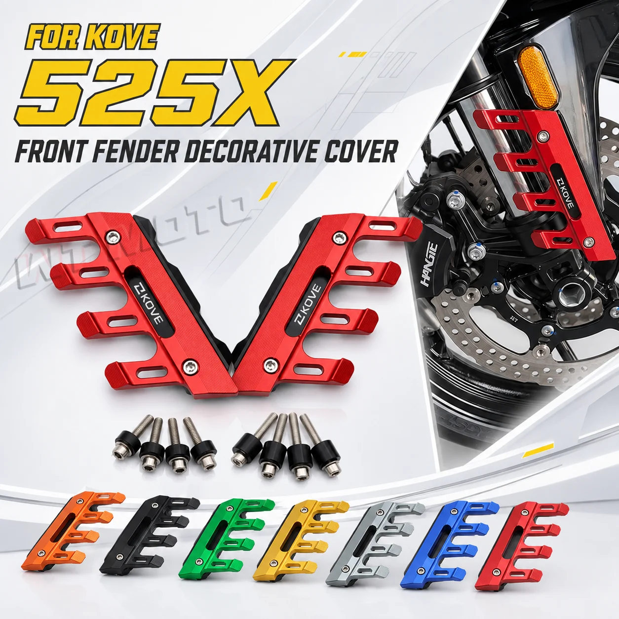 KOVE 525X Upgrade Front Fender Decorative Guard Cover Replacement Accessory