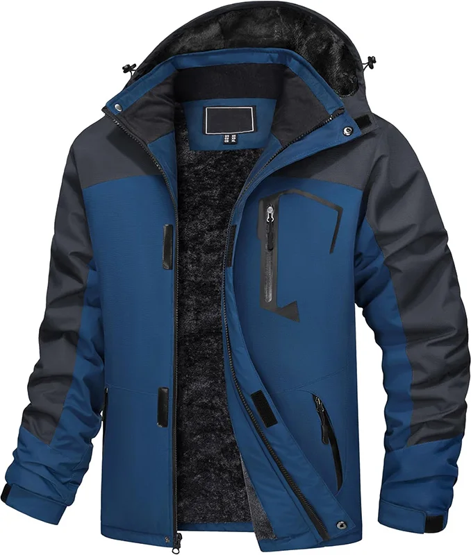 

OEM Available Waterproof Breathable Hooded Outdoor Jacket Mens Ski Snowboard Jacket For Skiing And Snowboarding