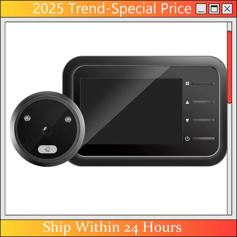 Zero Distance Visual Doorbell ไร้สาย HD กล้องป้องกันการโจรกรรมอิเล็กทรอนิกส์สมาร์ทแบบพกพามัลติฟังก์ชั่นกล้องใช้งานง่าย