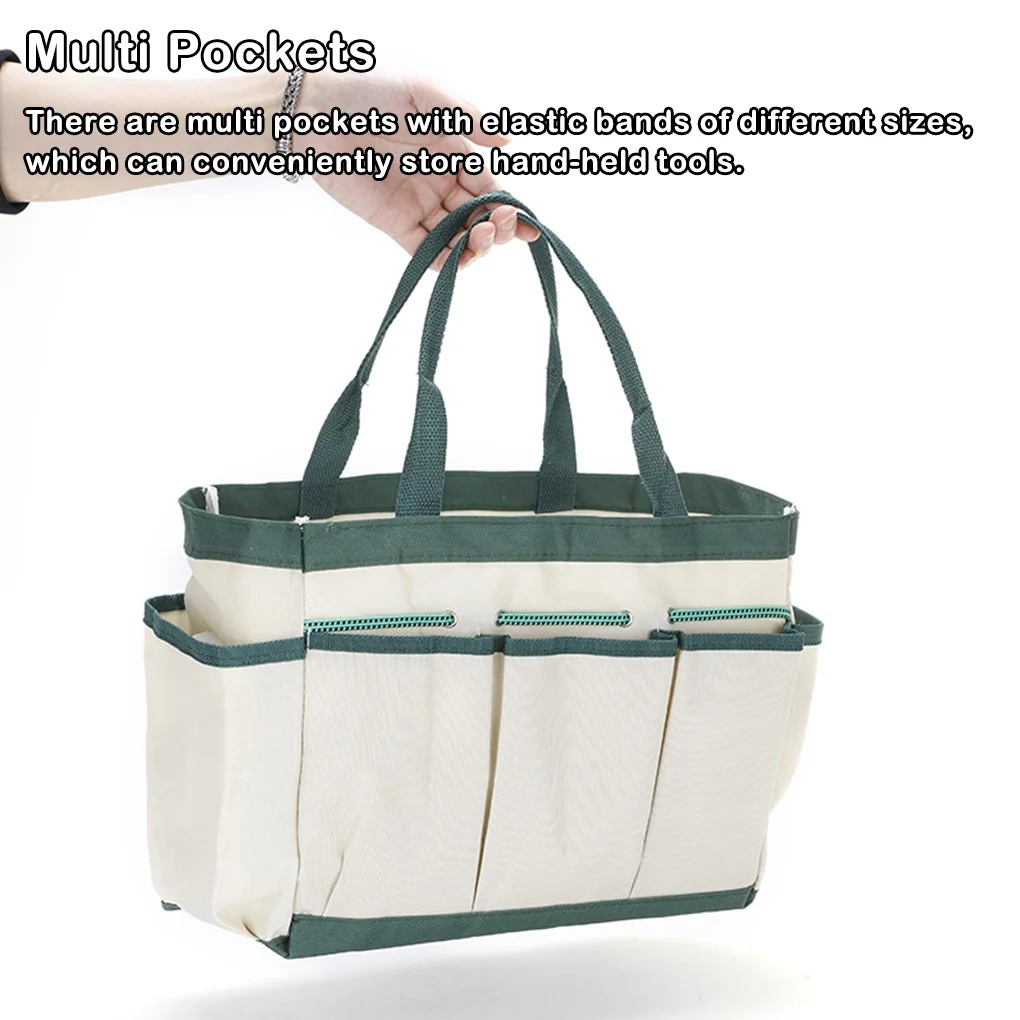 Multi-Function Garden Tool Storage Bag Indoor Heavy Duty Gardening Bucket Reinforcement Sewing Handbag Organizer