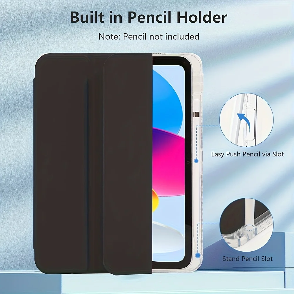 Tablet Case for Apple iPad 2025 11th 10th Gen 2022 Case iPad 10.2 9th 8th 2017 2018 9.7 Air 5 4 10.9 Cover With Pencil Holder view 3