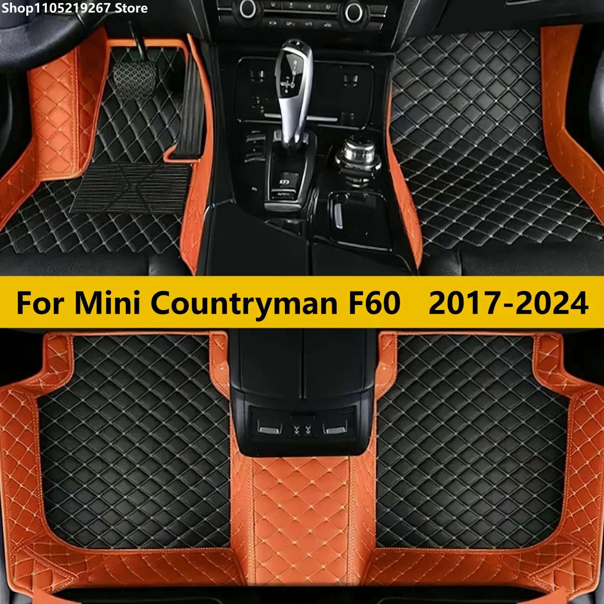 

Автомобильные коврики для Mini Countryman F60 (5-местный) 2017-2024 Авто передний задний ряд Полный комплект ковров Коврик для ног
