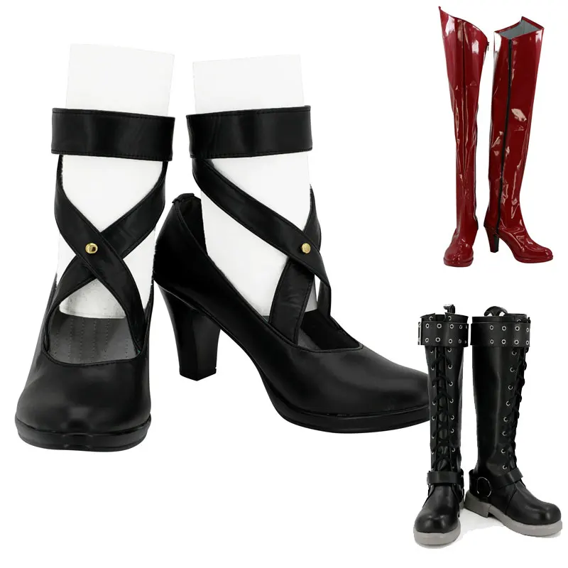 

Anime Sakura Futaba Boots Amamiya Ren Cosplay Akechi Goro Shoes Halloween Party Yuuki Makoto Shoes Customize