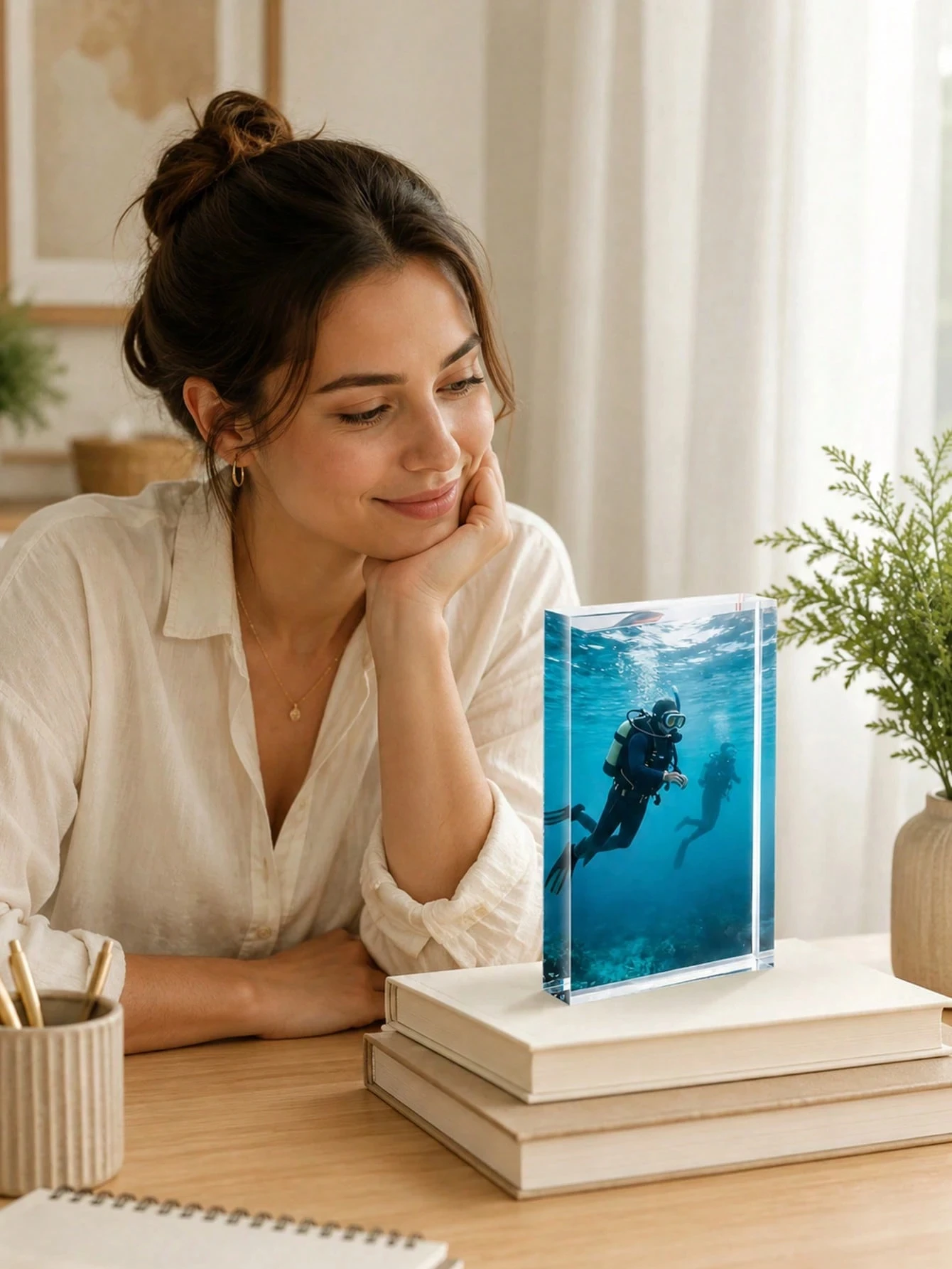 Custom Acrylic Photo Gift, Per - Photo Acrylic Block recension och pris