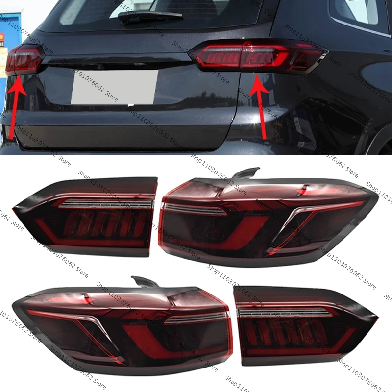For Chery Tiggo 8 Pro Plus 2020 2021 Car Tail Lamp Rear Rear Bumper Turn Singal Light Stop Brake Lamp Tail Light Assembly