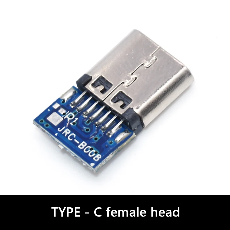 5PCS Type C USB 3.1 Connector 16PIN Fast Charging Male Socket Plug To Solder Wire & Cable PCB Board Module 56K Resistor