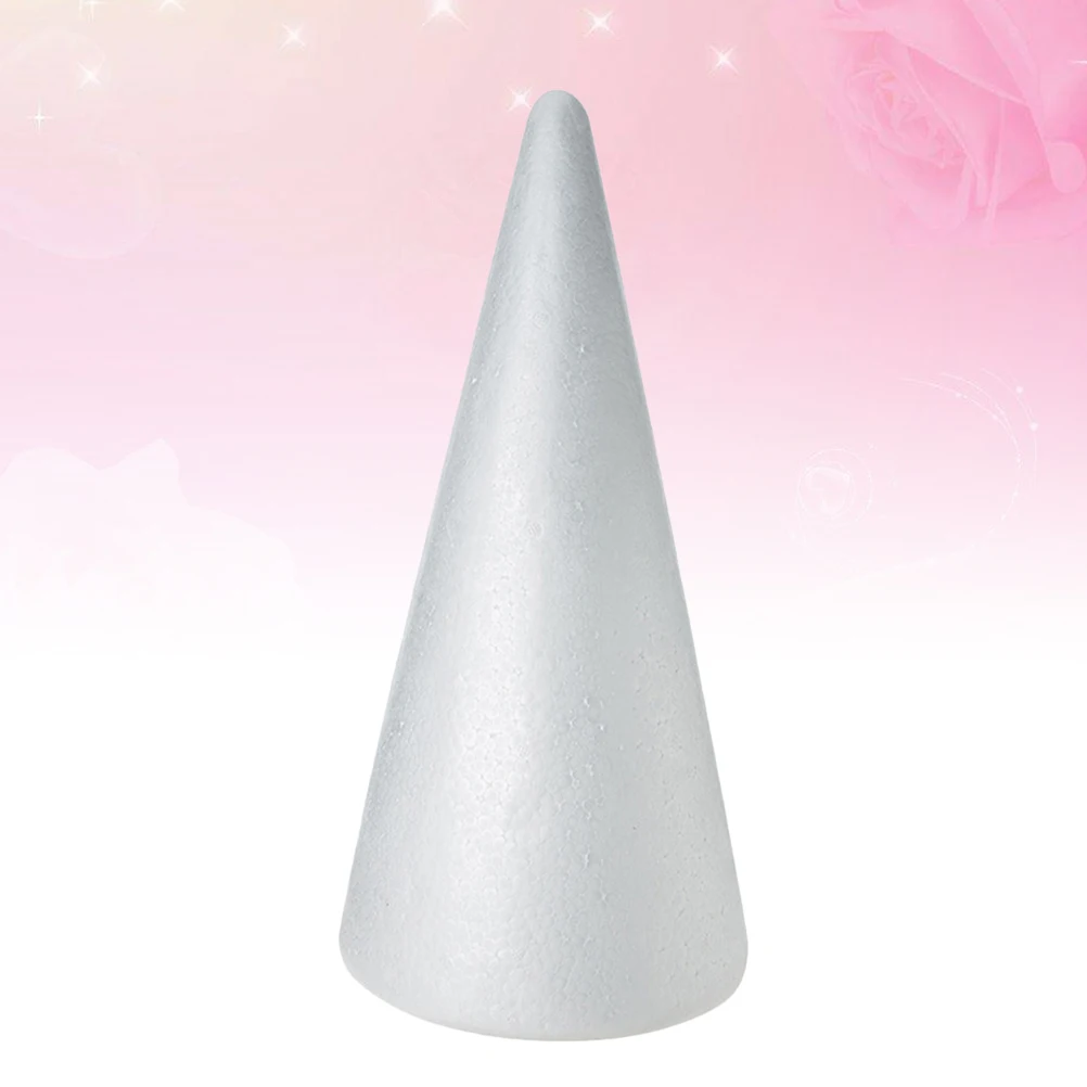 

10pcs Foam Cones 14.3X6.2Cm Craft Diy Centerpiece Decor For Christmas Winter Party Kids Educational Art Project Supplies Cone