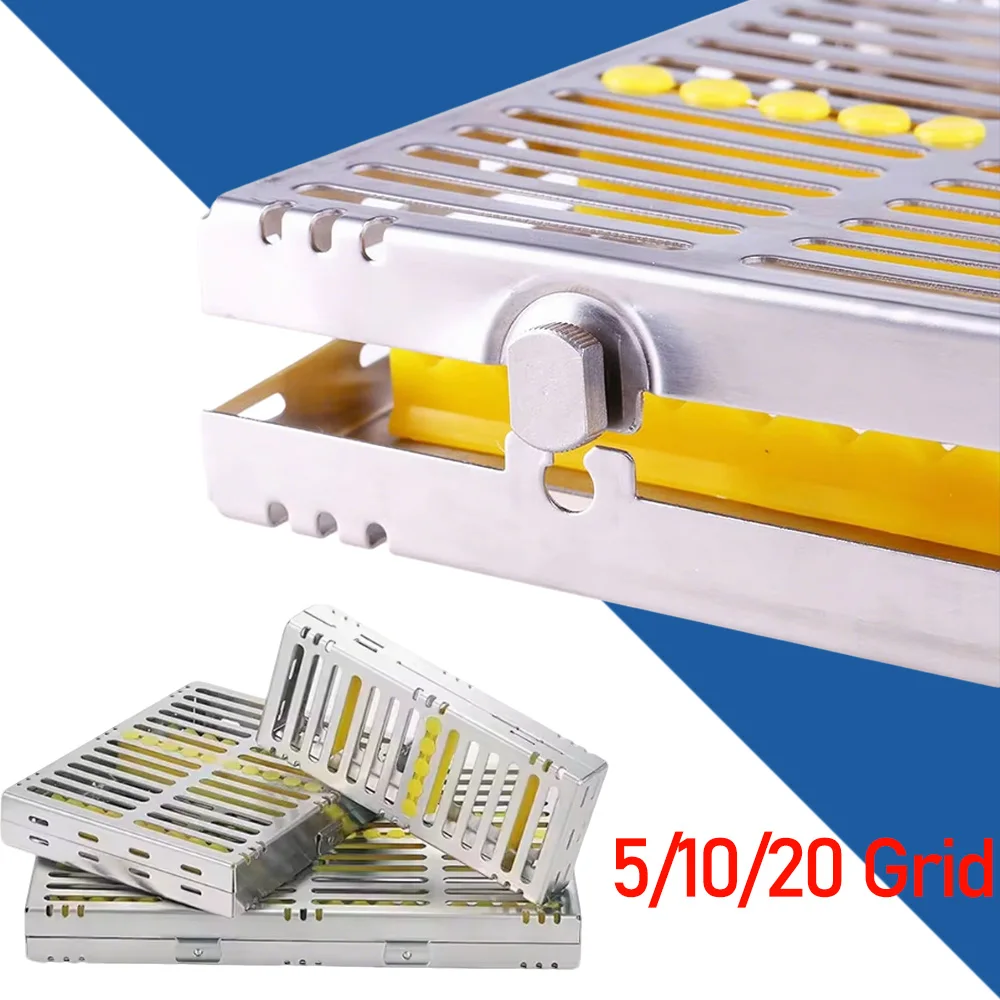 

Autoclavable Dental Sterilization Cassette Rack for Burs Files and Surgical Instruments Disinfection Storage Organizer