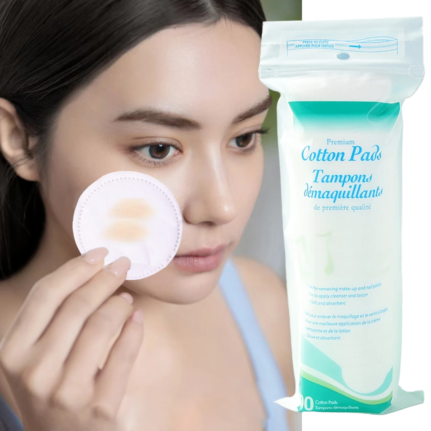 Disposable Soft Circular Makeup Remover Pads for Daily Use