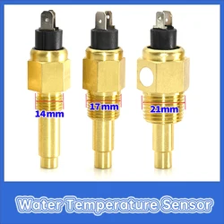 Universal 14mm 17mm 21mm Water Temperature Sensor with Temp Alarm Water 120c for Car Auto Truck Racing Water Temp Gauge