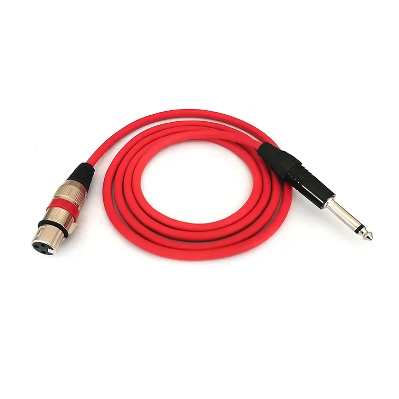 6.35 1/4 cala TRS męskie do 3-pinowe XLR żeńskie XLR do Mono Jack 6.5mm męskie wtyk mikrofon Audio kable do wzmacniacz miksujący głośników