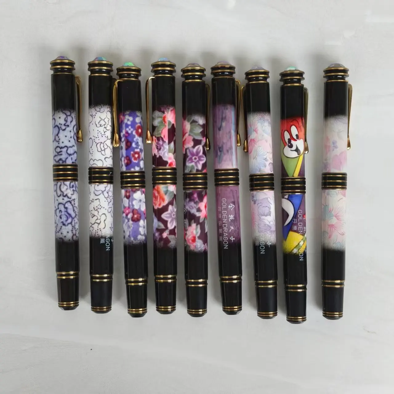

DANDONG Early Vintage Golden Dragon Prince Large Size Thick Barrel Fountain Pen Unique Rare Collectible One Item One Picture