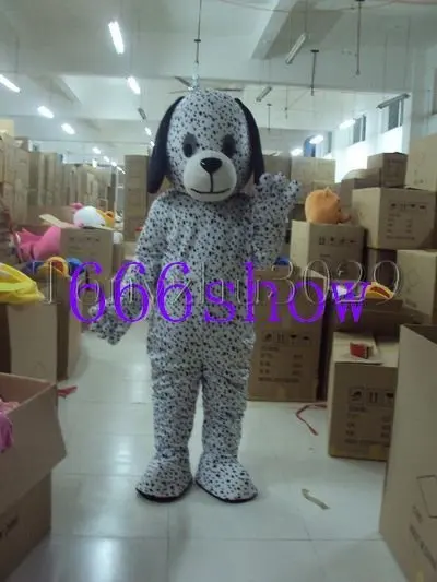 Dot blank dog costume da mascotte per adulti spedizione gratuita