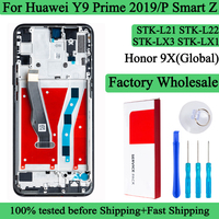 STK-LX1 STK-L21 STK-L22 STK-LX3 Premium Lcd For Huawei Y9 Prime 2019 Display Honor 9X (Global) Touch Screen For P Smart Z LCD