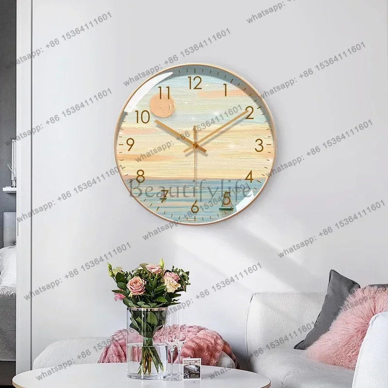 LD Modern Design Wall Clock Unique Oversized Luxury Vintage Wall Clock Digital Nordic Hands Round Cute   Home Decor