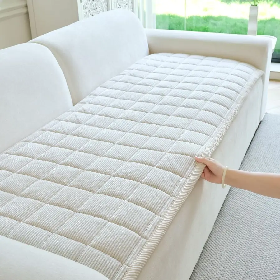 

Чехол для собак, моющийся, нескользящий, для дивана с 3 подушками, подходит для домашних животных, мягкий, пушистый, чехол для дивана для собак.